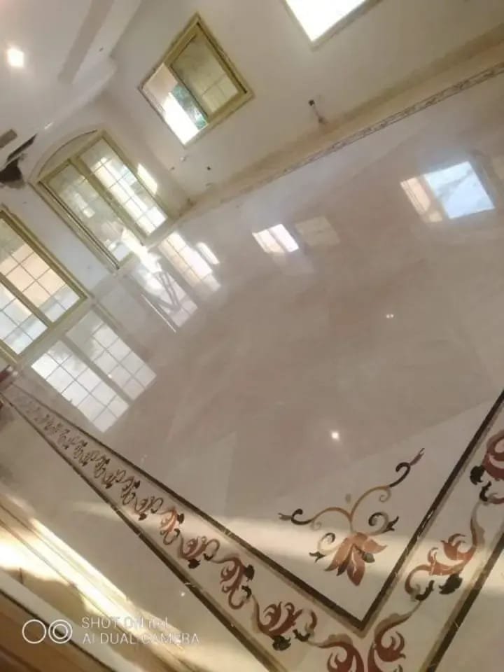 جلي وتلميع الرخام الطبيعي بالكريستال